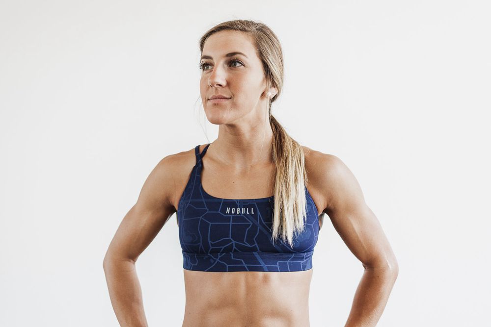 NOBULL Women's Sports Bras - Deep Navy Madison - Ireland (3980PZMOR)